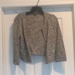 Express crop knit jacket